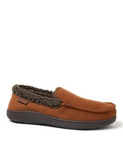 Men's Alexander Microsuede Moccasin Slippers with Berber Casing