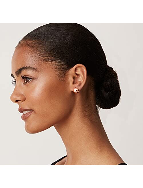 PAVOI 14K Gold Plated 925 Sterling Silver Post Ultra Thick Huggie Earring | Women's Mini Hoop Earrings | Gold Plated Small Hoops