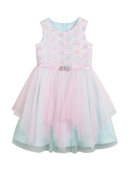 RARE EDITIONS Little Girls Sleeveless 3D Soutache Party Dress