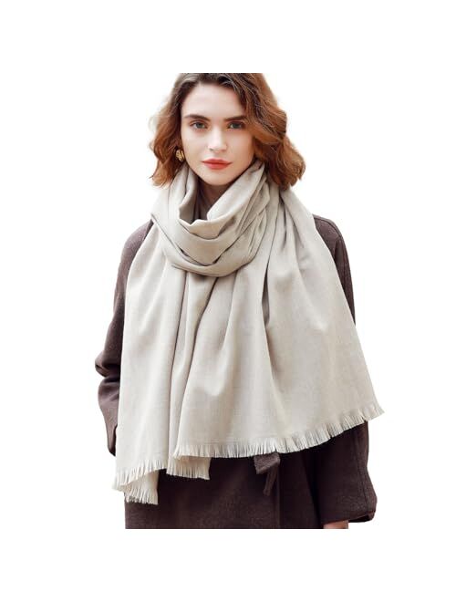 RIIQIICHY Pashmina Shawl Wraps for Women Scarf for Wedding Large Winter Scarves Soft Shawls and Wraps for Evening Dresses