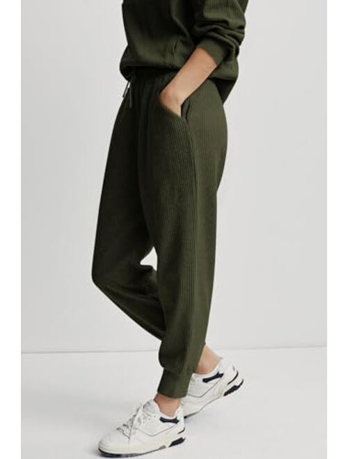 PRETTYGARDEN Womens 2 Piece Sweatsuits Set Long Sleeve Half Zip Pullover Sweatshirt Joggers Sweatpants Fall Outfits Tracksuit