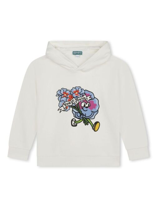 Kenzo Kids graphic-print cotton hoodie