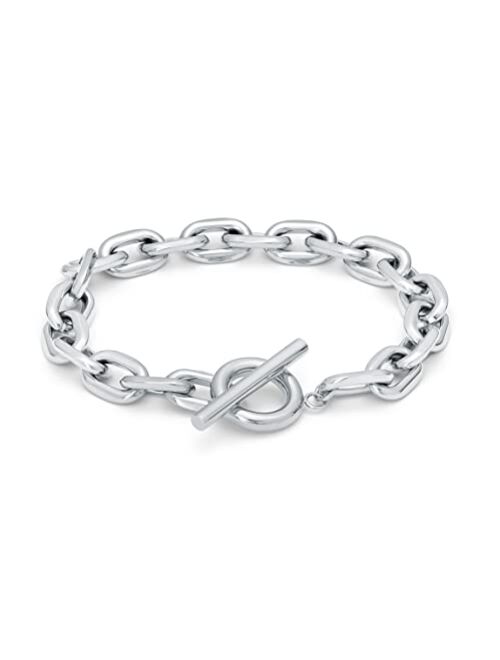 MVMT Women's Chunky Cable Stainless Steel Bracelet