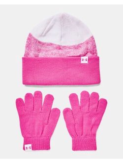 Girls' UA Beanie & Gloves Combo