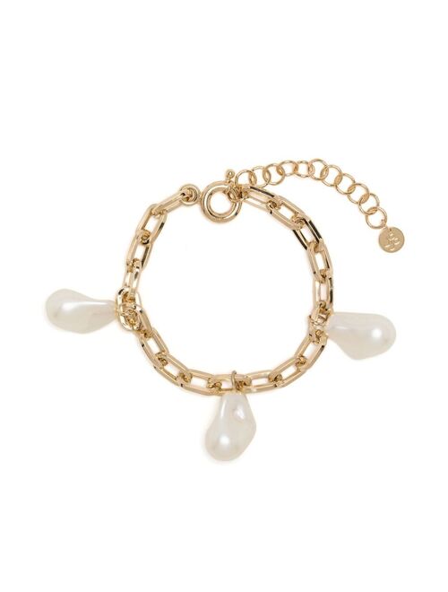 Rejina Pyo Trio Chain pearl-embellished bracelet
