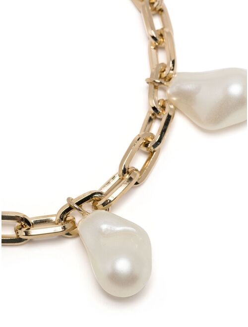 Rejina Pyo Trio Chain pearl-embellished bracelet