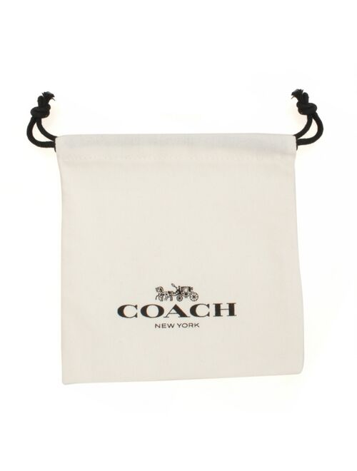 COACH Two-Tone Signature Logo Charm Starter Bracelet