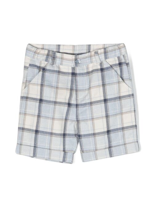 Patachou check-pattern cotton shorts