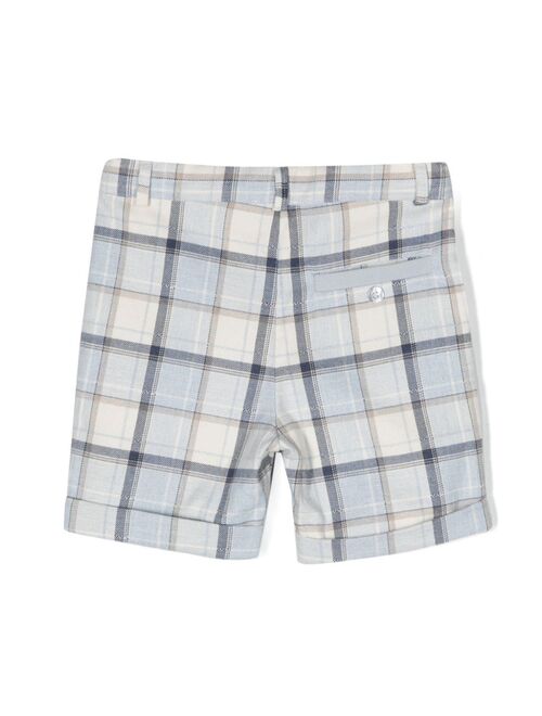 Patachou check-pattern cotton shorts