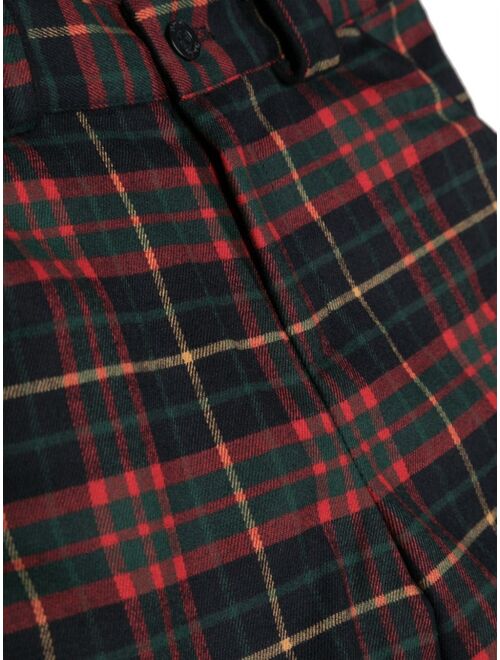 Patachou check-pattern turn-up shorts