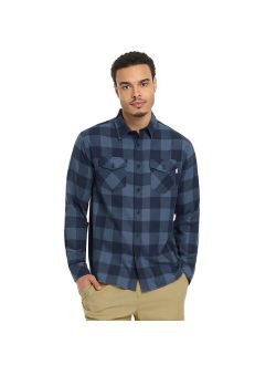 Men's Plaid Button-Up Flannel Shirt