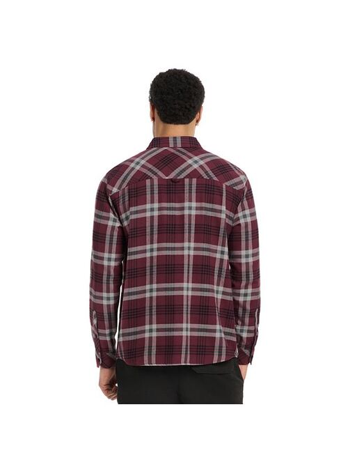 Hurley Men's Plaid Button-Up Flannel Shirt