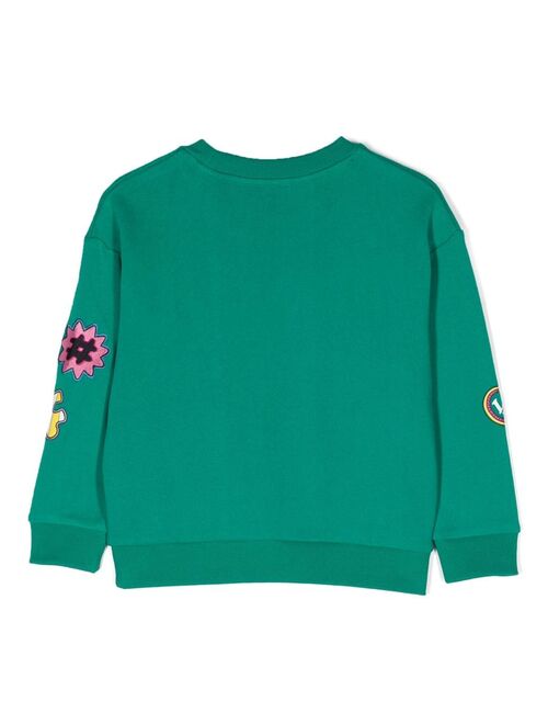 Marc Jacobs Kids logo-patches cotton sweatshirt