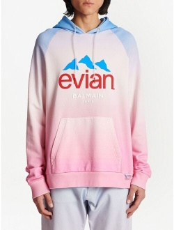 x Evian gradient-effect hoodie