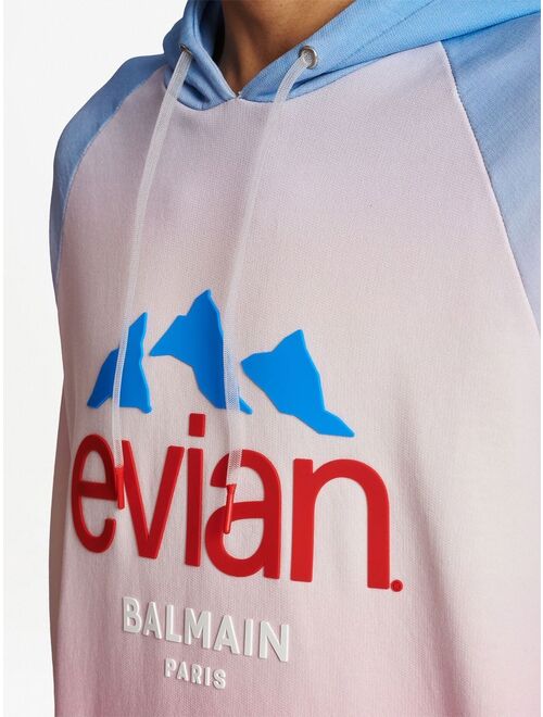 Balmain x Evian gradient-effect hoodie