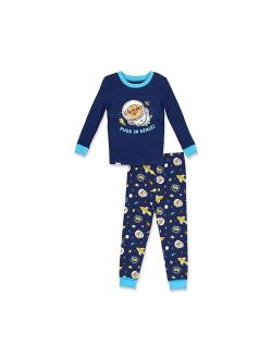 Licensed Character Boys 4-10 Free 2 Dream Space Pug Top & Bottoms Pajama Set