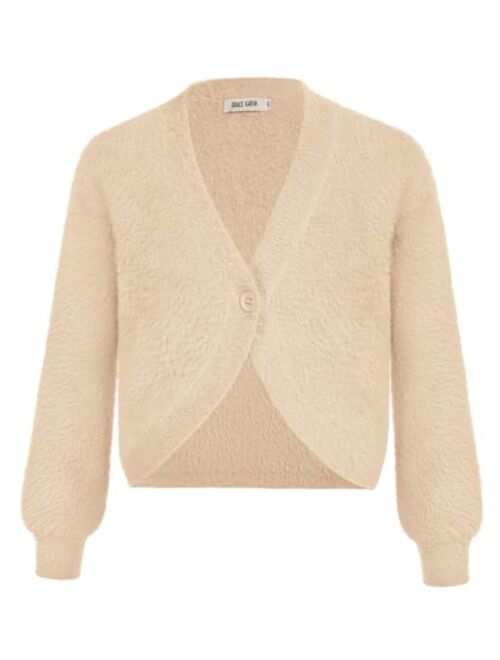 GRACE KARIN Girls Long Sleeve Bolero Shrug Cardigan Sweater Dress Cover Up 6-12Y