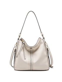 Hobo Handbag for Women Large Purses and Handbags with Studs and Crossbody Strap