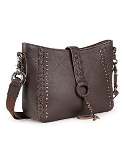 Hobo Purse Western Satchel Shoulder Bags for Women Genuine Leather Crossbody