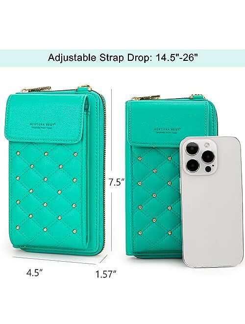Montana West Small Crossbody Cell Phone Purse for Women RFID Blocking Cellphone Wallet