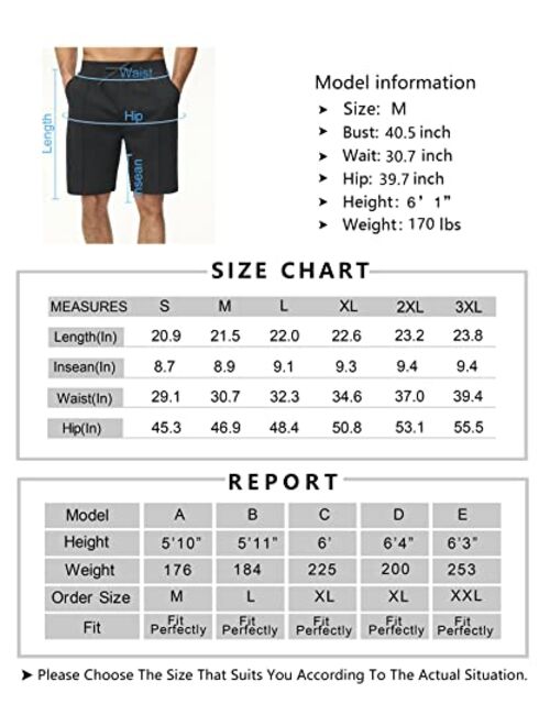 THE GYM PEOPLE Men's Workout Shorts Drawstring Athletic Loose Fit Lounge Sweat Shorts with Pockets