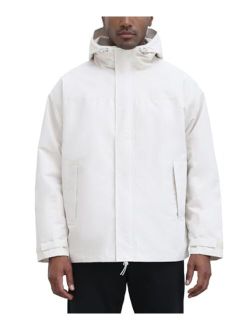 Men's Waterproof Shell Jacket Outdoor Windbreaker Hiking Rain Coat with Hood