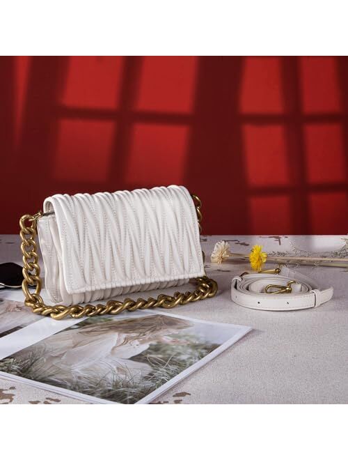 Montana West Quilted Handbags for Women Crossbody Bags Trendy Small Purses and Top Handle Handbags