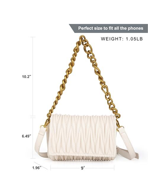 Montana West Quilted Handbags for Women Crossbody Bags Trendy Small Purses and Top Handle Handbags