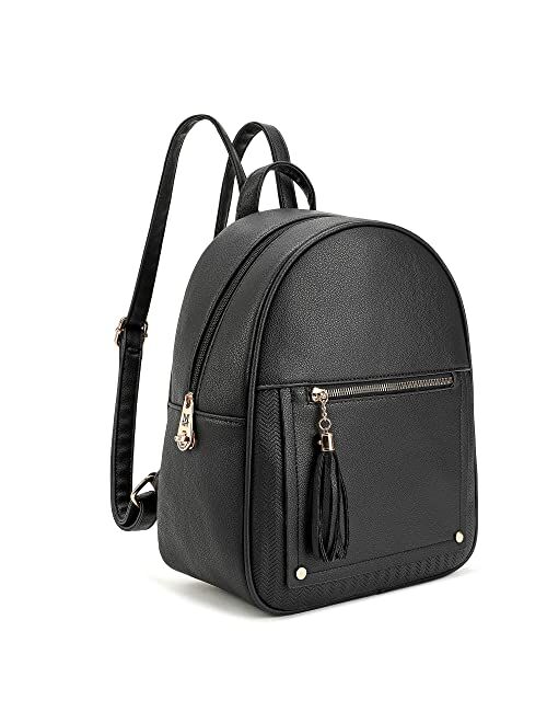 Montana West Small Backpack Purse for Women Anti Theft Backpack with Secured Zipper & Tassel
