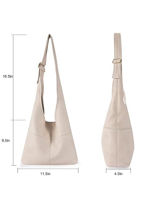 Montana West Hobo Bags Purse for Women Ultra Soft Foldable Shoulder Slouchy Handbags with Coin Purse