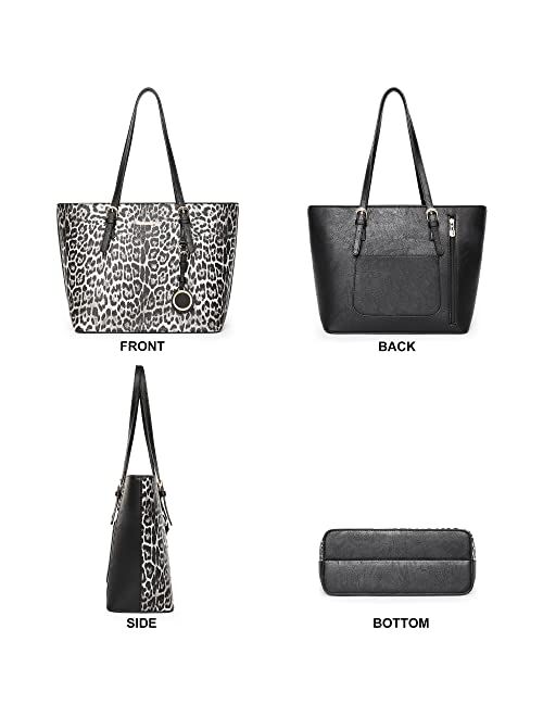 Montana West 3pcs Handbag Set Leopard Print Tote Bag for Women