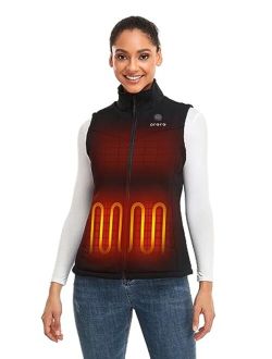 Women's Heated Vest with Battery - Electric Fleece Vest Base Layer