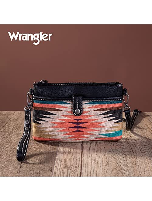 Montana West Wrangler Western Crossbody Bags for Women Clutch Wristlet Purse