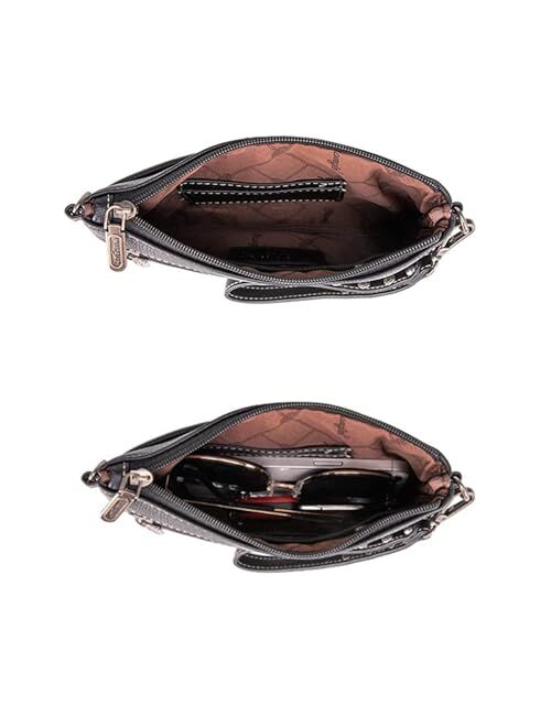 Montana West Wrangler Western Crossbody Bags for Women Clutch Wristlet Purse