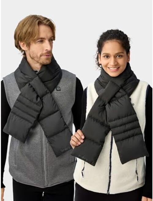ORORO Heated Down Scarf for Women Men, Up to 14 Hours of Warmth, Heated Scarf with Battery - Charger Not Included - 55''
