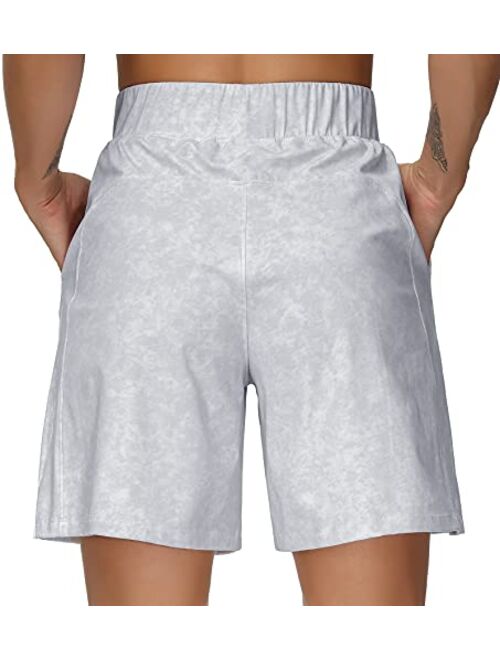THE GYM PEOPLE Womens' Running Shorts with Loose Fit Drawstring and Deep Pockets