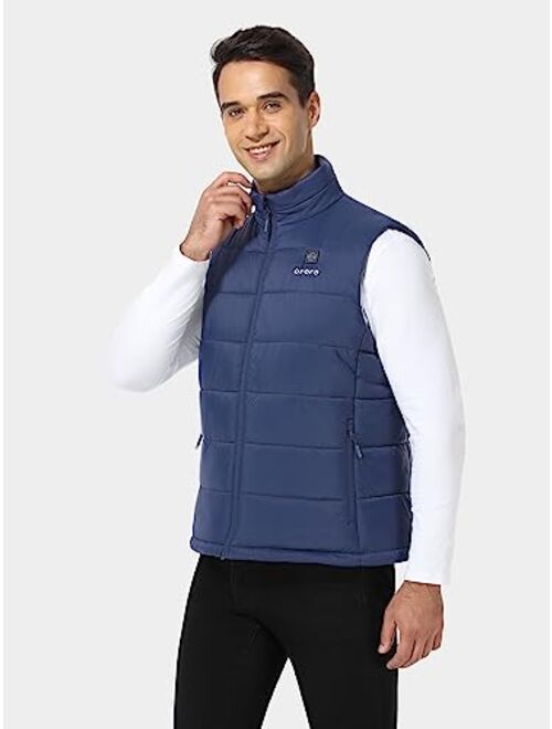 ORORO [Upgraded Battery] Men's Heated Vest with Battery Pack, Up to 10 Hours of Warmth