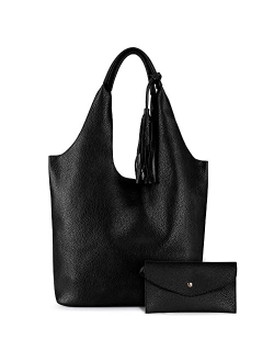 Slouchy Hobo Bags for Women Soft Designer Shoulder Purses Ladies Top Handle Handbag