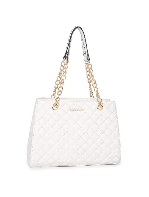 Montana West MEDIUM Chain Shoulder Bag for Women Hobo Handbags Tote Purse