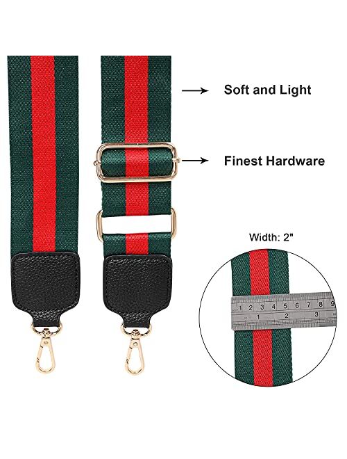 Montana West Purse Straps Crossbody Handbag Replacement Strap Adjustable Wide Straps Multicolor