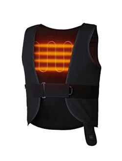 [Upgraded Battery] Adjustable Heated Vest for Men and Women, Electric Vest Base Layer with Battery Pack