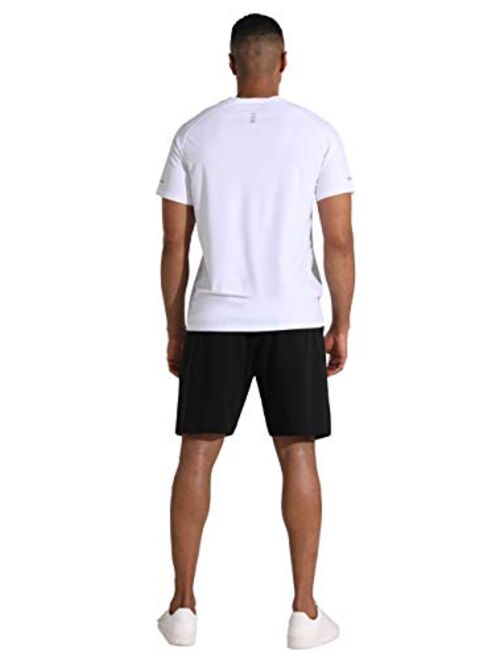 The Gym People Men's Lounge Shorts with Deep Pockets Loose-fit Jersey Shorts for Running,Workout,Training, Basketball