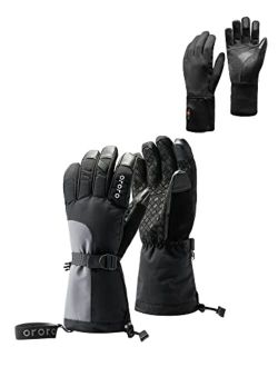 Heated Gloves for Men and Women, 3-in-1 Warm Gloves for Hiking Skiing Motorcycle