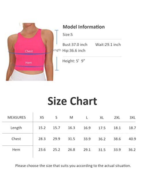 THE GYM PEOPLE Women's Sports Bra Sleeveless Workout Tank Tops Running Yoga Cropped Tops with Removable Padded