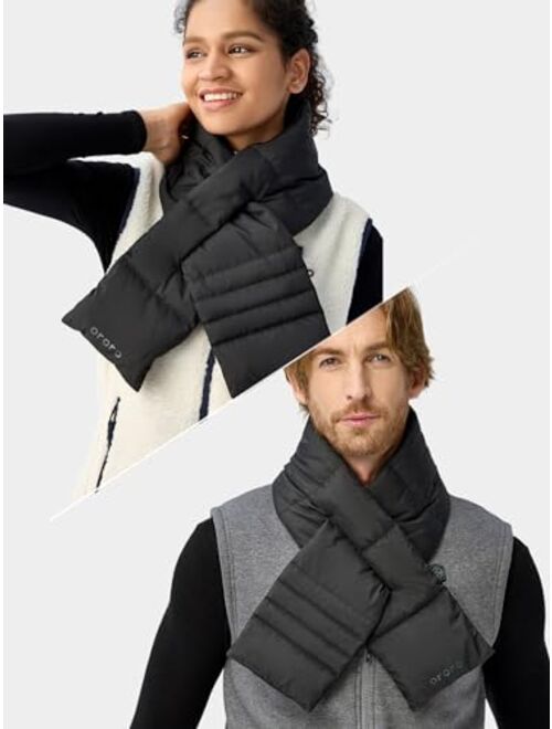 ORORO Heated Down Scarf for Women Men, Up to 14 Hours of Warmth, Electric Heated Scarf - Charger Not Included - 43''