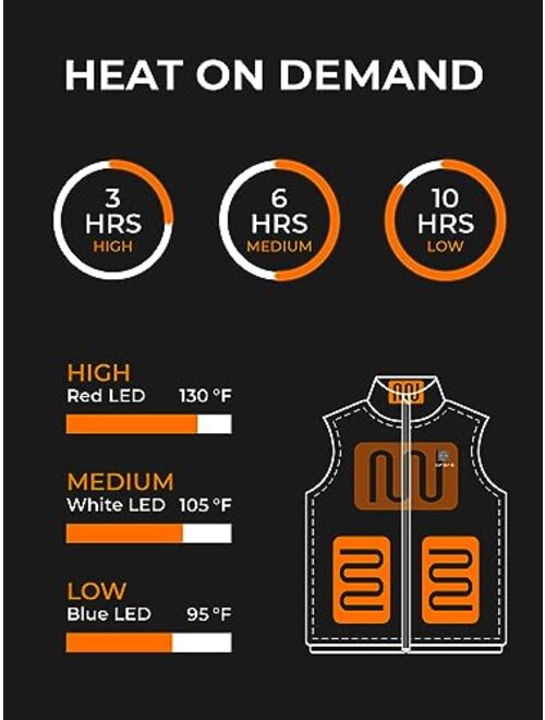 ORORO [Upgraded Battery] Women's Heated Vest with Battery Pack