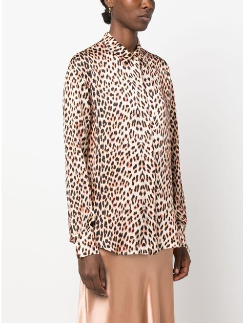 Forte Forte leopard-print button-up shirt