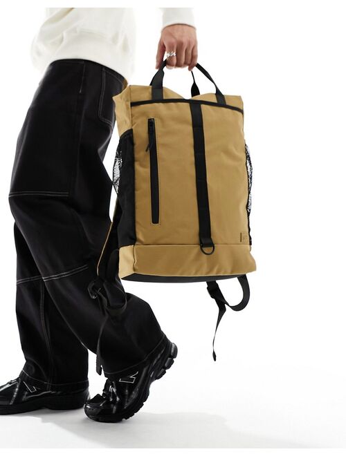 Pull&Bear urban backpack in beige