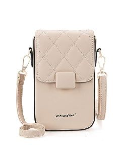 Cell Phone Purse Small Crossbody Bags for Women Mini Cellphone Wallet Bag with RFID Blocking Credit Card Slots