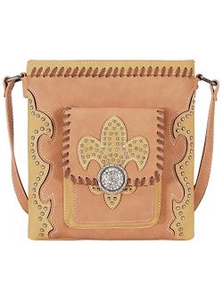 Western Shoulder Bag for Women Satchel Vegan Leather Western Purses Handbag